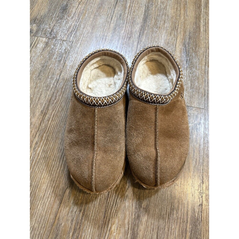 UGG "Tasman II" Slippers (SlipOn Shoes) Chestnut Big Kid's Size 5